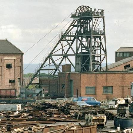Historic headgear at Seaham Colliery, known locally as the Knack
